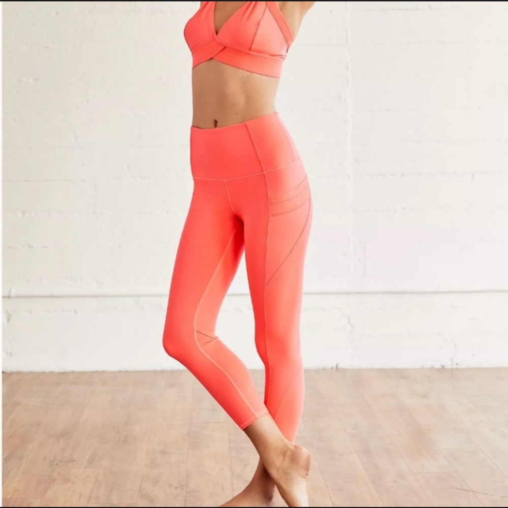 Free People Soft Leggings Coral Medium NWT